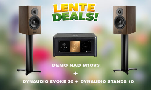 Lente Deal – onze Demo NAD M10 V3 + Dynaudio Evoke 20 + Stand 10