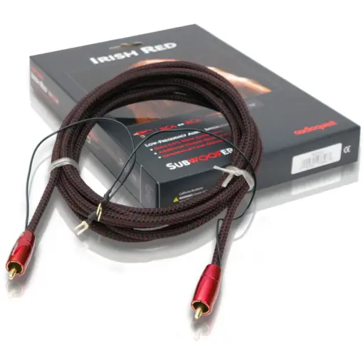 AudioQuest Irish Red Subwoofer Kabel – 5 meter 🎵