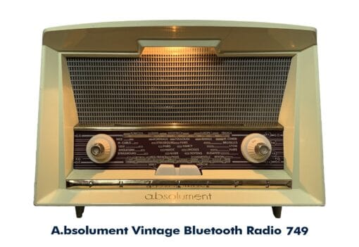 A.bsolument vintage bluetooth radio 749